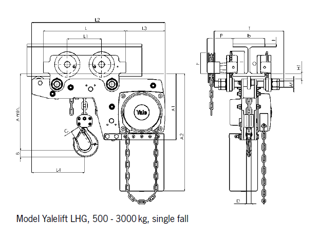 Yalelift LHP/LHG集成低凈空小車(chē)組合(圖2)