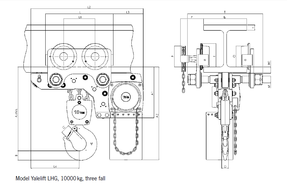 Yalelift LHP/LHG集成低凈空小車(chē)組合(圖4)